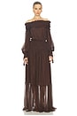 view 1 of 4 Georgette Maxi Dress in Brown