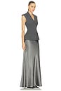 view 2 of 3 Tailored Satin Maxi Dress in Grey