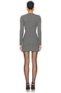 view 3 of 3 Grey Knit Mini Dress in Grey