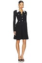 view 2 of 4 Tailored Knit Mini Dress in Black