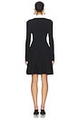 view 3 of 4 Tailored Knit Mini Dress in Black