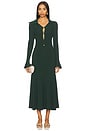 view 1 of 3 Keyhole Knit Midi Dress in Green