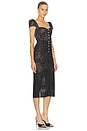 view 2 of 4 Sweetheart Lace Midi Dress in Black