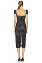 view 3 of 4 Sweetheart Lace Midi Dress in Black