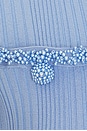 view 4 of 4 Pearl Trim Knit Mini Dress in Blue