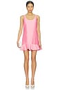 view 1 of 3 Pink Taffeta Mini Dress in Pink