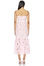 view 3 of 4 Pink Crochet Lace Midi Dress in Pink