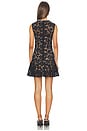 view 3 of 4 Black Lace Crystal Mini Dress in Black