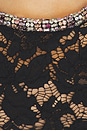 view 4 of 4 Black Lace Crystal Mini Dress in Black
