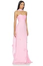 view 1 of 5 Pink Georgette Scarf Maxi Dress in Pink