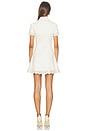 view 3 of 4 Cream Broderie Denim Mini Dress in Cream