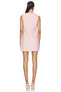 view 3 of 4 Pink Boucle Lace Collar Mini Dress in Pink