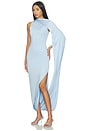 view 1 of 4 MAXIVESTIDO BLUE JERSEY DRAPED MAXI DRESS in Blue