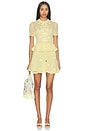 view 1 of 4 Yellow Floral Crochet Mini Dress in Yellow