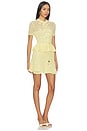 view 2 of 4 Yellow Floral Crochet Mini Dress in Yellow