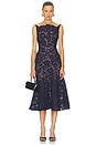 view 1 of 3 VESTIDO MIDI DRESS in Navy