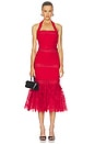 view 1 of 3 VESTIDO MIDI DRESS in Red