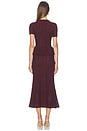 view 3 of 4 VESTIDO MIDI DRESS in Burgundy