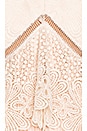 view 4 of 4 Lace Peplum Midi Dress in Cream