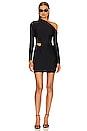 view 1 of 4 Jersey Cut Out Mini Dress in Black