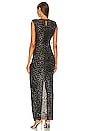 view 3 of 4 Rhinestone Gown in Black
