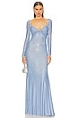 view 1 of 4 Iridescent Gown in Blue Iridescent
