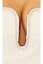 view 4 of 4 Sequin Boucle Midi Dress in Cream