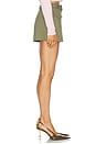 view 3 of 6 JUPE-SHORT KHAKI DENIM UTILITY in Green