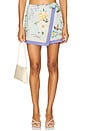 view 1 of 6 Floral Linen Shorts in Blue