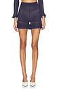 view 1 of 6 Navy Knit Shorts in Navy