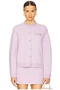 view 1 of 5 Crystal Trim Cardigan in Lilac