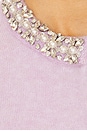 view 5 of 5 Crystal Trim Cardigan in Lilac