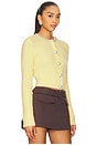 view 2 of 5 Alpaca Cardigan in Yellow