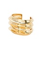 view 1 of 2 Gold Sculpted Cuff in Gold