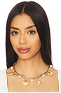 view 3 of 3 Gold Pearl Shell Charm Necklace in Gold