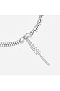 view 2 of 4 Double Crystal Bow Choker in Silver