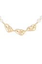 view 2 of 3 Gold Shell And Pearl Necklace in Gold