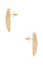 view 2 of 2 Heart Ridged Earrings in Gold