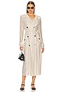 view 1 of 4 Rhinestone Trench in Cream