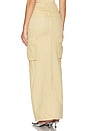 view 3 of 5 Embellished Cargo Maxi Skirt in Beige
