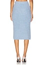 view 4 of 6 Soft Knit Midi Skirt in Blue