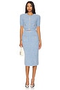 view 5 of 6 Soft Knit Midi Skirt in Blue