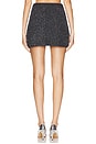 view 4 of 6 Textured Denim Mini Skirt in Black