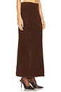 view 2 of 6 Fluffy Knit Midi Skirt in Brown