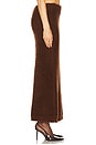 view 3 of 6 Fluffy Knit Midi Skirt in Brown