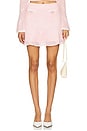 view 1 of 6 Bow Crochet Mini Skirt in Pink
