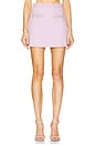 view 1 of 6 Crystal Trim Knit Skirt in Lilac