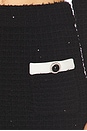 view 6 of 6 Black Textured Knit Midi Skirt in Black