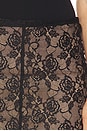 view 6 of 6 Floral Lace Midi Skirt in Black