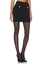 view 2 of 6 Black Knit Mini Skirt in Black